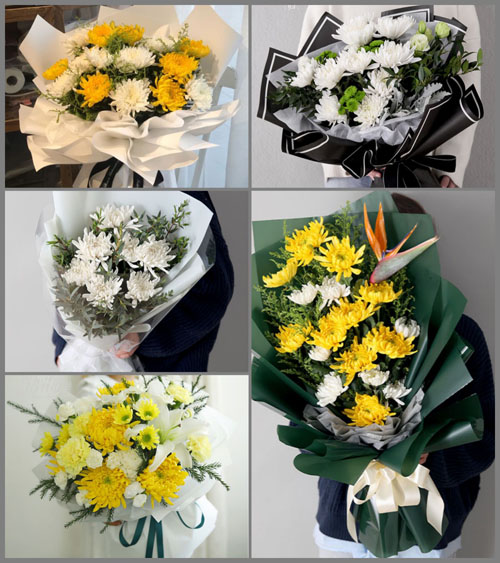 福建莆田涵江区萩芦镇利东村白事花束代送